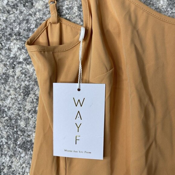 WAYF Dress Maxi Dress Side Crunch Orange Size 8 - Picture 10 of 11